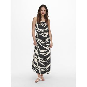 Only - Onlnova Life Vis Strap Maxi Dress - Zwart - Jersey - Allover Print