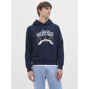 JJ Rebel - JREBLASSE - Sweatshirt - Nachtblauw - Lichtblauw - Wit