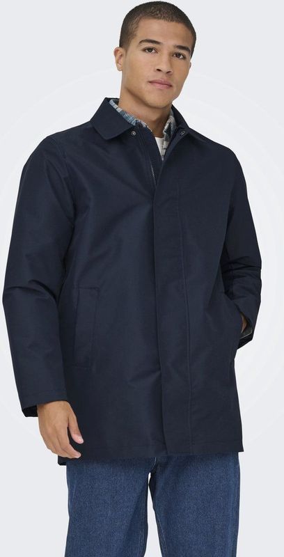 Onshall - Jas - Gespreide Kraag - Ritssluiting - Polyester Voering