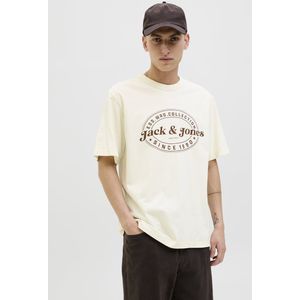 T-shirt - Ronde Hals - Katoen - Relaxte Pasvorm - Pigmentprint