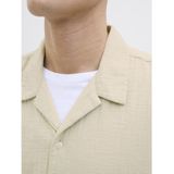Jack & Jones Joreaster Resort Shirt - Beige - Korte Mouwen - Relaxte Pasvorm