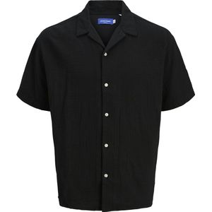 Jack & Jones - Joreaster Patras - Shirt - Zwart - Korte Mouwen - Losse Pasvorm