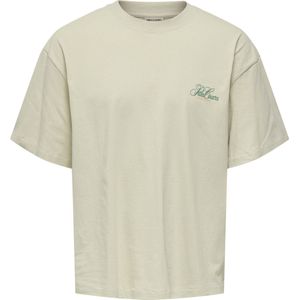 Only & Sons - Onsmilo Pasadena - T-shirt - Grijs - Katoen - 1 Stuk