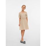 Vmmymilo - Korte Jurk - Vierkante Hals - Korte Mouwen - Regular Fit
