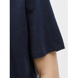 T-shirt - O-hals - Korte Mouwen - Gekamd Jersey - Rubberen Print