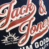 T-shirt - O-hals - Korte Mouwen - Gekamd Jersey - Rubberen Print