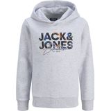 Sweater - White Melange - Met Capuchon - Lange Mouwen - Regular Fit