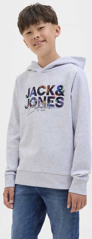 Sweater - White Melange - Met Capuchon - Lange Mouwen - Regular Fit