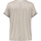 ONLY CARMAKOMA - Carbrynja - Top - V-Hals - Korte Mouwen - Regular Fit