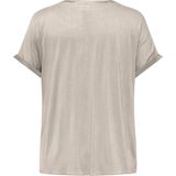 ONLY CARMAKOMA - Carbrynja - Top - V-Hals - Korte Mouwen - Regular Fit