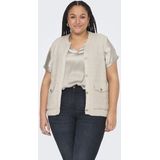 ONLY CARMAKOMA - Carbrynja - Top - V-Hals - Korte Mouwen - Regular Fit