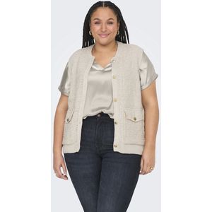 ONLY CARMAKOMA - Carbrynja - Top - V-Hals - Korte Mouwen - Regular Fit