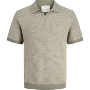 Gebreide Trui - Katoen - Korte Mouwen - Split Hals