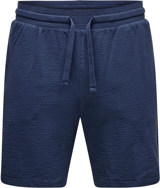 Only & Sons - Korte Broek - Navy - Biologisch Katoen - Regular Fit