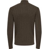 Onsloui - Gebreide Pullover - Ronde Hals - Lange Mouwen - Halve Ritssluiting - Regular Fit