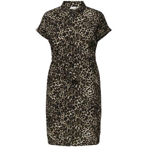 Only carmakoma cardiega life ss shirt dress wvn no jurk zwart