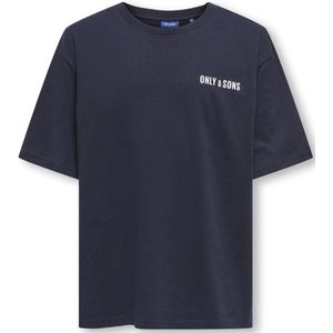 ONLY & SONS - OSJARTSY LIFE SS OVS B. PRINTED TEE JRS - T-shirt - Night Sky