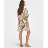 JDY - Jurk - Groen - Geweven Stof - Korte Mouwen - Regular Fit