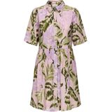 JDY - Jurk - Groen - Geweven Stof - Korte Mouwen - Regular Fit