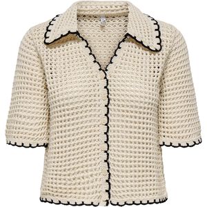 ONLY - Onllucie Life - Cardigan - Ecru - Katoen