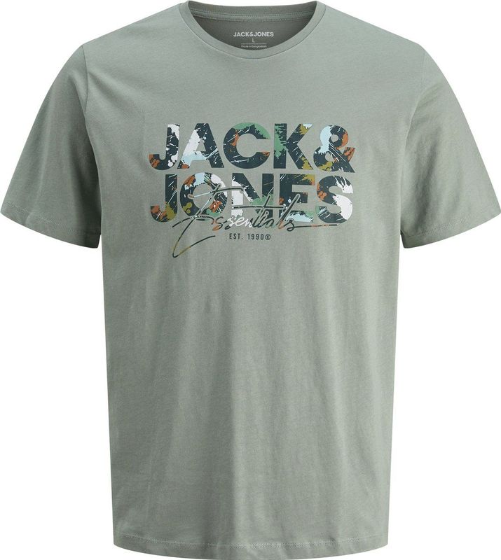 JACK & JONES - T-shirt - Blauw - Jersey - Korte Mouwen