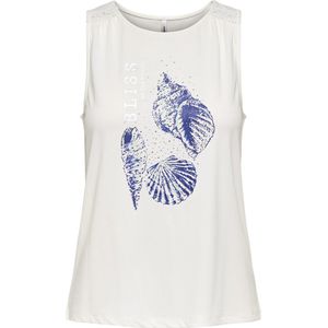 ONLY - ONLFREE - Top - Donkerblauw - Gevoerde Zoom, Ronde Hals, TENCEL™ Modal