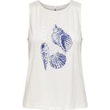 ONLY - ONLFREE - Top - Donkerblauw - Gevoerde Zoom, Ronde Hals, TENCEL™ Modal