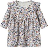 Print Jurk - All-over Print - Lange Mouwen - Ribgebreid - Regular Fit