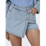 ONLY - ONLLesly - Rok - Lichtblauw - Wikkel-look