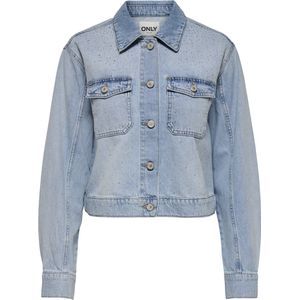 Spijkerjasje - Denim - Gespreide Kraag - Knoopsluiting - Borstzakken