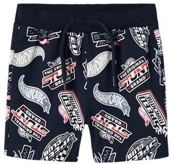 Hot Wheels - Korte Broek - All-Over Print - Jersey - Verstelbare Taille