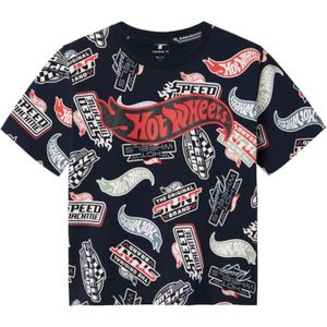 Hot Wheels - T-shirt - Jersey - Korte Mouwen - Regular Fit - All-over Print
