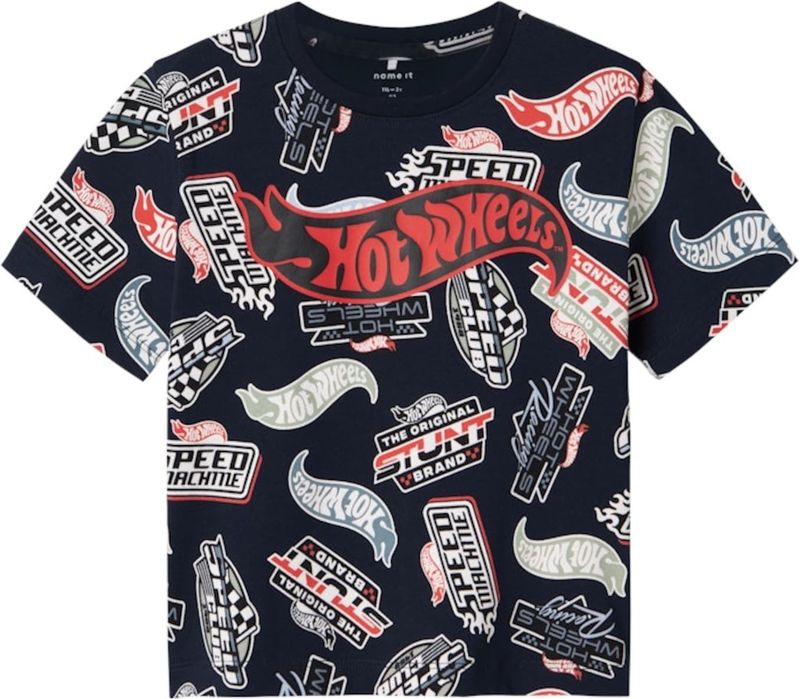 Hot Wheels - T-shirt - Jersey - Korte Mouwen - Regular Fit - All-over Print