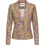 ONLY - Getailleerd Blazerjasje - Oranje - Viscose Materiaal
