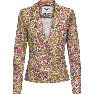 ONLY - Getailleerd Blazerjasje - Oranje - Viscose Materiaal