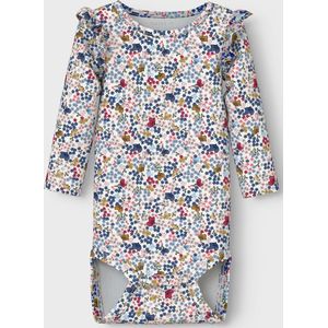 Name It - NbfKorra - Romper L/S - Cloud Danseres m. Bloemen
