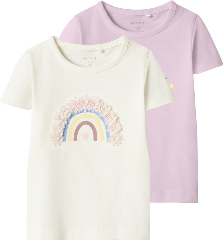 Name It - Top - Ronde Hals - Korte Mouwen - Normale Pasvorm