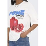 Only - Onlphoebe SS Top - Off-white - 100% Katoen