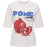 Only - Onlphoebe SS Top - Off-white - 100% Katoen