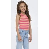 Only - KOGkenya - Top - Roze - Katoen - Gestreept