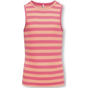 Only - KOGkenya - Top - Roze - Katoen - Gestreept