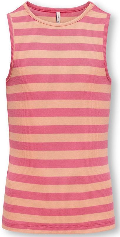 Only - KOGkenya - Top - Roze - Katoen - Gestreept