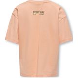KIDS ONLY GIRL - T-shirt - Zalmroze - Korte Mouwen - 100% Katoen
