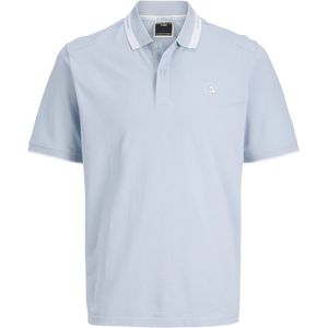 JACK&JONES JCOHASS LOGO POLO SS SMU Heren Poloshirt - Subdued Blue
