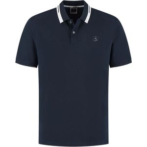 Polo Shirt - Blauw - Piqué - Regular Fit