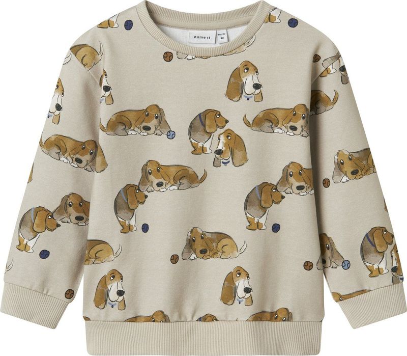 Sweatshirt - Regular Fit - All-over Print - Lange Mouwen - Ronde Hals