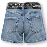 ONLY - KIDS ONLY GIRL - Korte Broek - Medium Blue - 100% Katoen, Verstelbare Taille