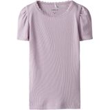 T-shirt - Gestreept - Ribgebreid - Biologisch Katoen - Regular Fit