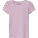 T-shirt - Gestreept - Ribgebreid - Biologisch Katoen - Regular Fit