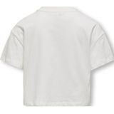 ONLY - Kogdaphne Life Short Printed Tee - Cloud Dancer - 100% Katoen